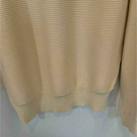 Love Tree Bat Wing Sweater Pullover Round Neck Women's Sz XL in Cream Versatile - Picture 6 of 13